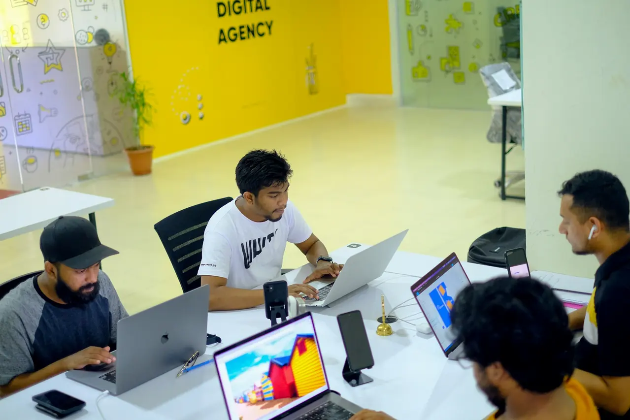 Team planning a digital growth strategy